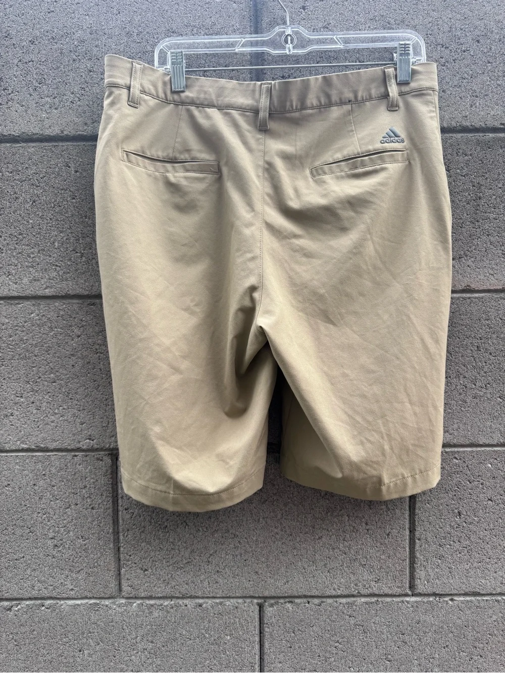adidas primegreen Men's Khaki Flat Front Shorts